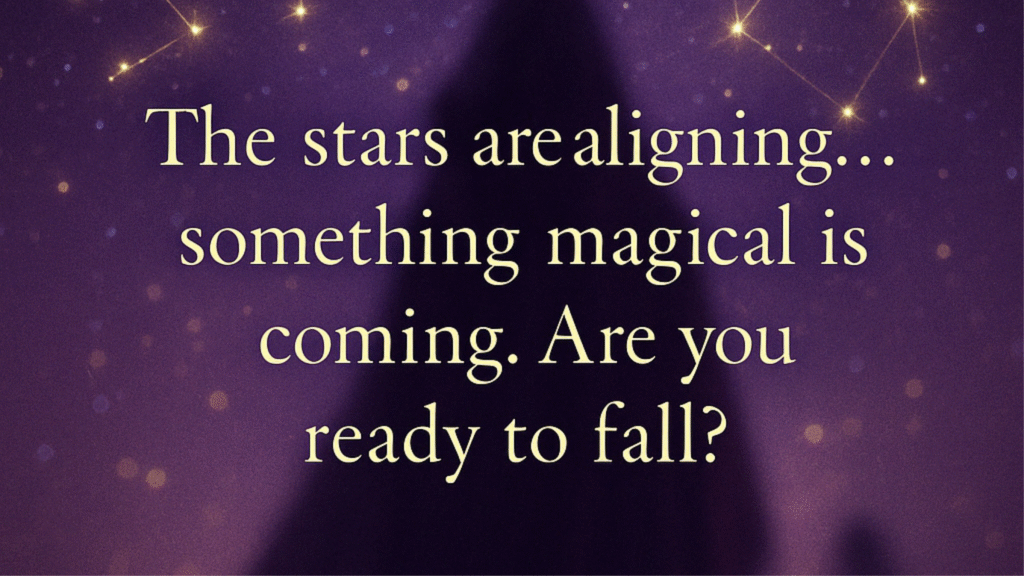 When stars fall for her