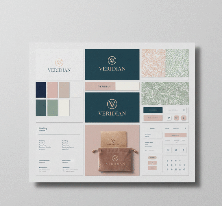 Complete Brand Visual Identity Board