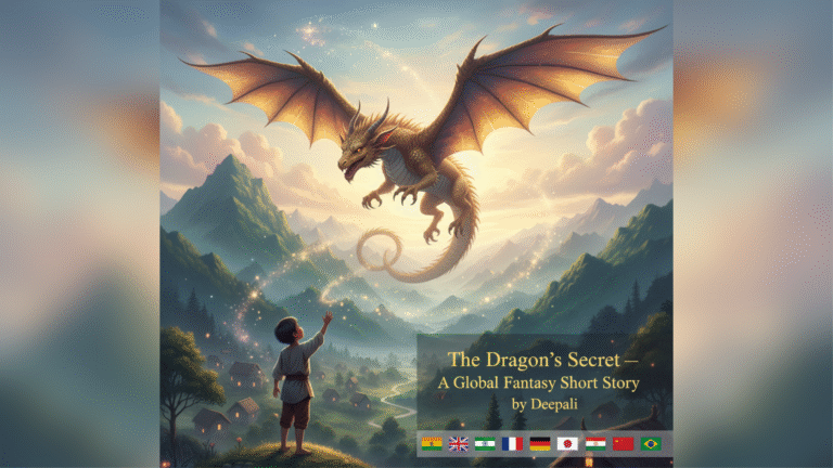 Discover “The Dragon’s Secret,” a magical short story of courage and innocence — now available in 10 languages worldwide. Read, share, and feel the magic.